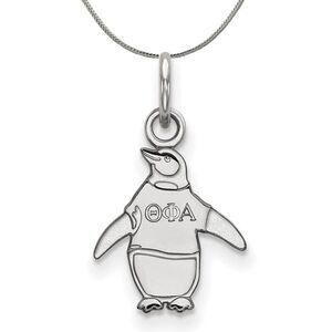 Sterling Silver Theta Phi Alpha XS (Tiny) Pendant Necklace - 24 Inch